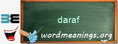 WordMeaning blackboard for daraf